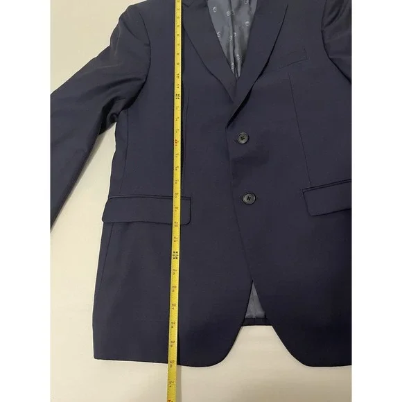 JOHN VARVATOS Bedford Wool Blend Blazer‎ 40R Navy Sport Coat 2 Button